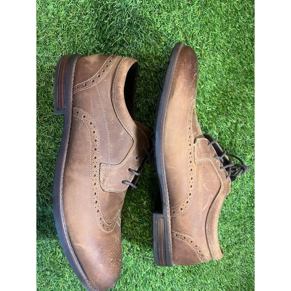 Rockport Waterproof Wingtip Oxford Dress Shoes Men’s 11.5 Brown Leather